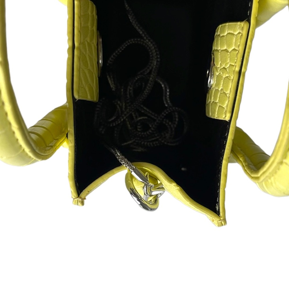 Vegan Leather Yellow Mini bag - Picture 4 of 6